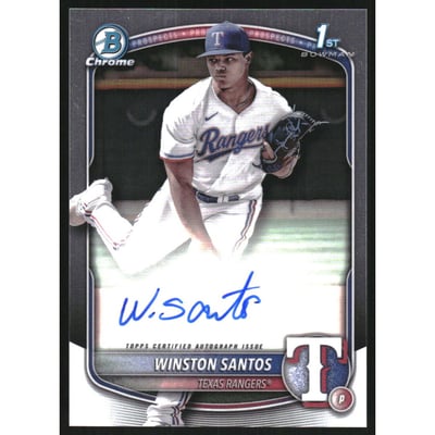 2025 Bowman Chrome Prospect Autographs #CPAWS Winston Santos