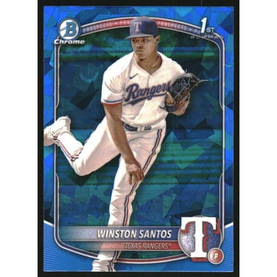 2025 Bowman Chrome Sapphire Prospects #BCP121 Winston Santos