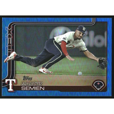 2025 Topps Blue Rainbow Foil #383 Marcus Semien
