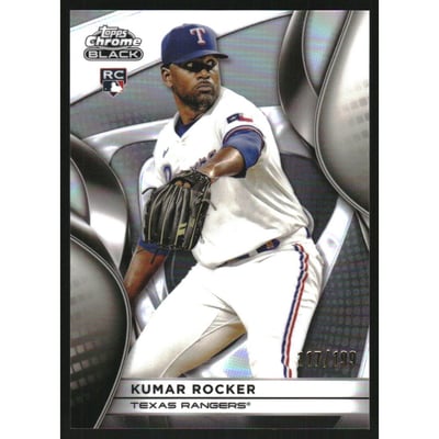 2025 Topps Chrome Black Refractors Parallel #107 Kumar Rocker