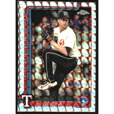2025 Topps Chrome Geometric Refractors #214 Jacob deGrom