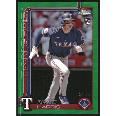 2025 Topps Chrome Green Refractors #131 Dustin Harris