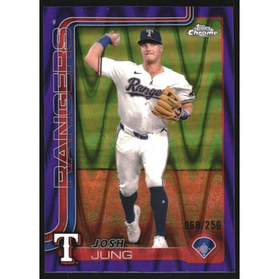 2025 Topps Chrome Purple RayWave Refractors #220 Josh Jung