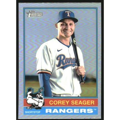 2025 Topps Heritage Chrome Refractors #412 Corey Seager