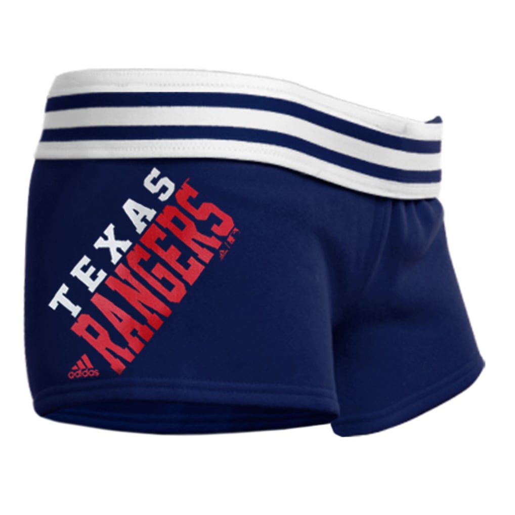 adidas Texas Rangers Youth Girls Roll Over Gym Shorts - Royal Blue