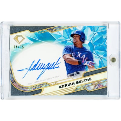 Adrian Beltre Texas Rangers Autographed 2025 Topps Diamond Icons Icon Chrome #ACC-AB #14/15 Card 
