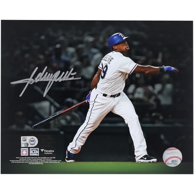 Adrian Beltre Texas Rangers Autographed Fanatics Authentic 8" x 10" Home Run Spotlight Photograph 