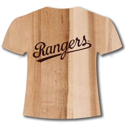 Texas Rangers Baseball BBQ Jersey Style Cutting Board