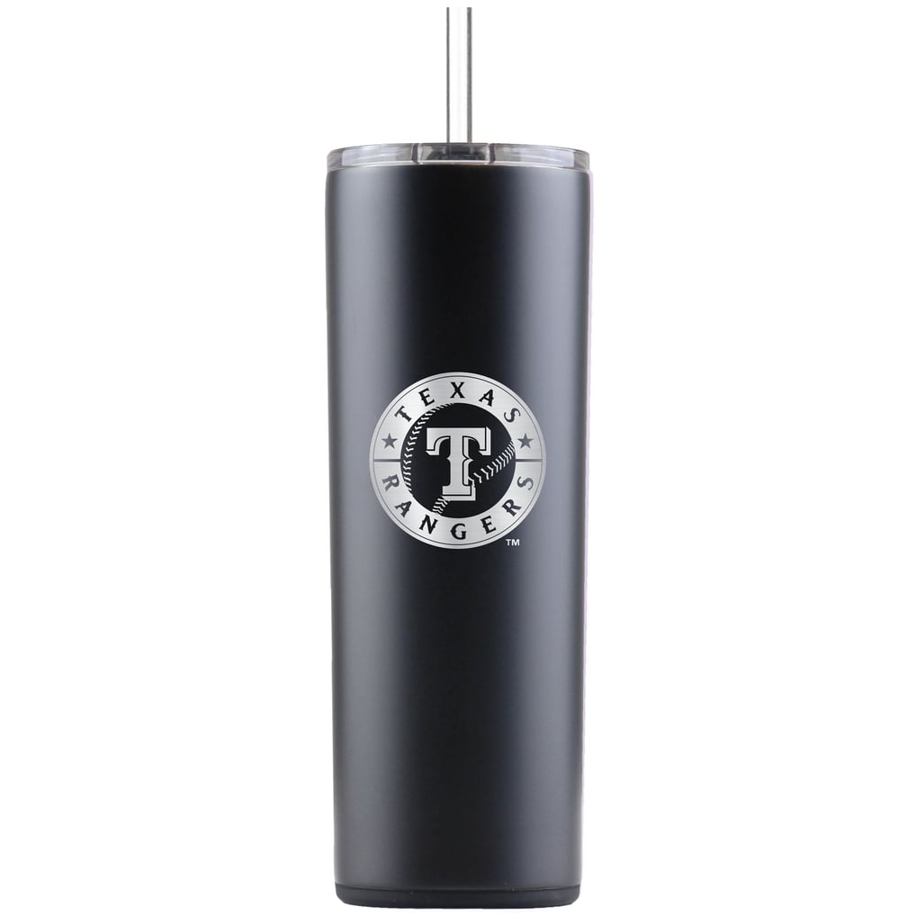 Texas Rangers Black 20oz. Ice Shaker Skinny Tumbler