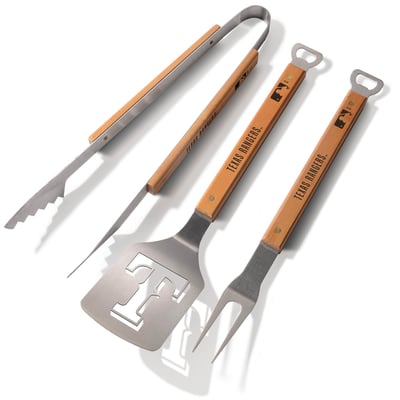 Texas Rangers Fanpoint 3-Piece BBQ Set