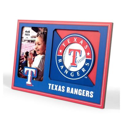 Texas Rangers Fanpoint 3D Logo Series Picture Frame