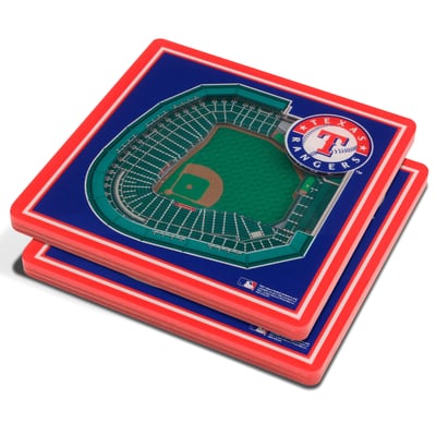Texas Rangers Fanpoint 3D StadiumView Coasters