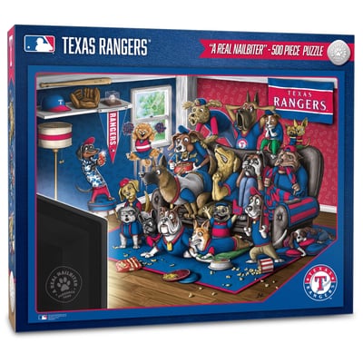 Texas Rangers Fanpoint Purebred Fans 18'' x 24'' A Real Nailbiter 500-Piece Puzzle