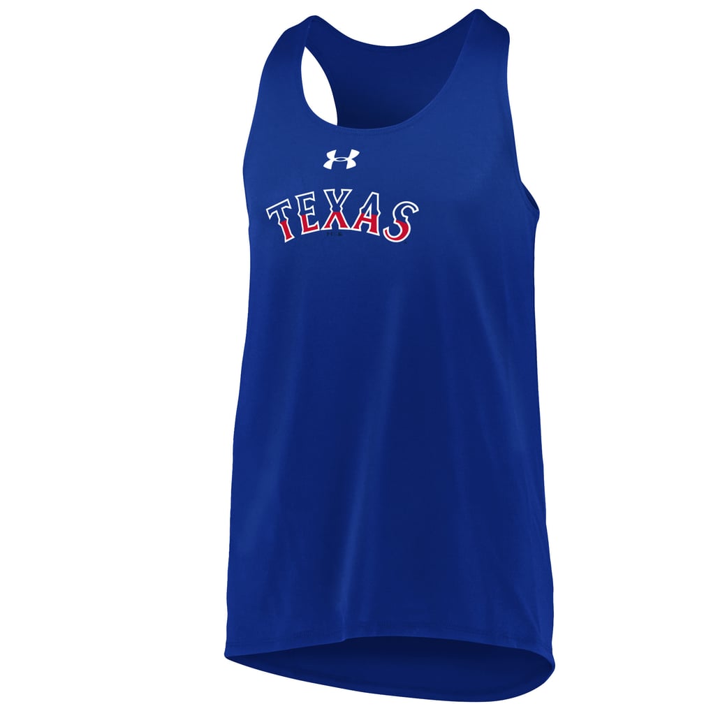 Girls Youth Texas Rangers Under Armour Royal Big Time Fan Tank Top