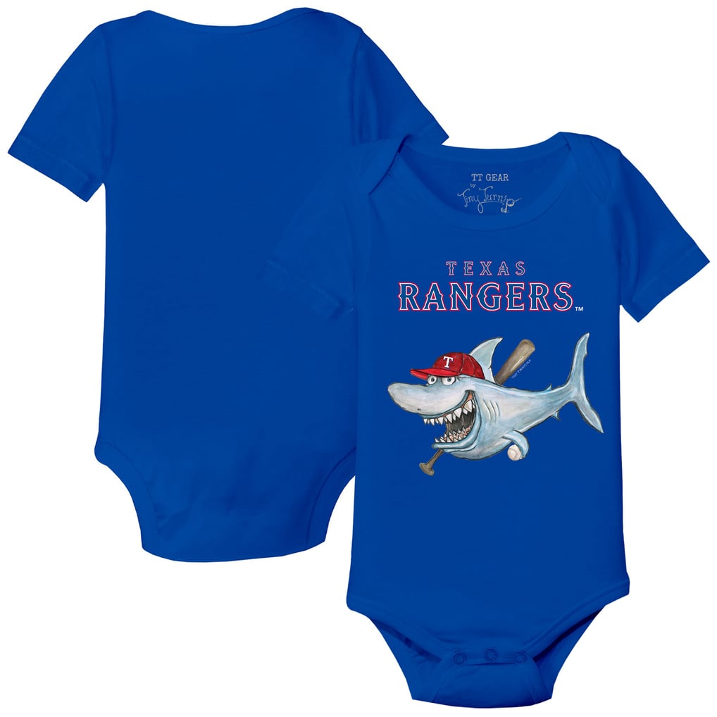 Texas Rangers Tiny Turnip Infant Shark Bodysuit - Royal
