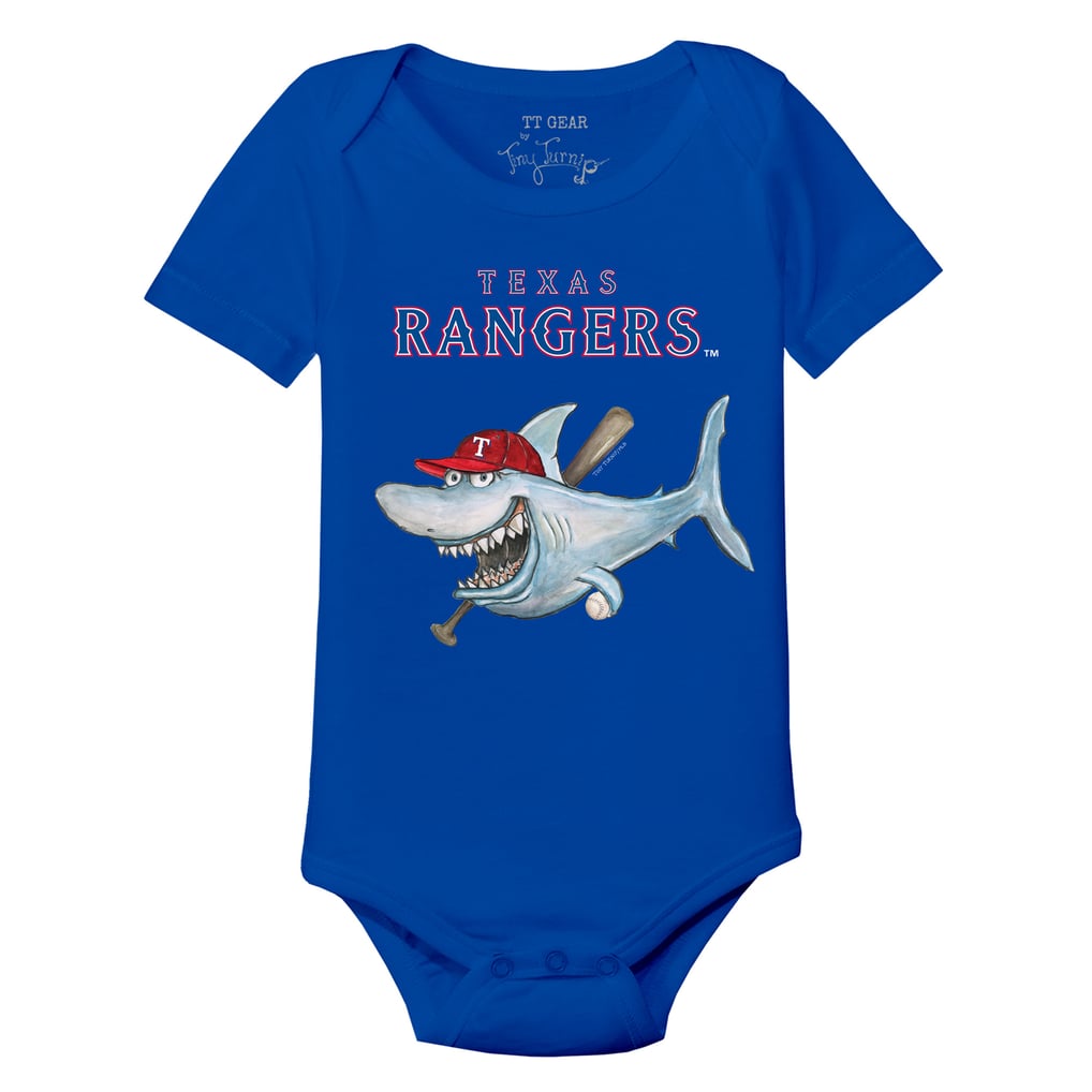 Texas Rangers Tiny Turnip Infant Shark Bodysuit - Royal