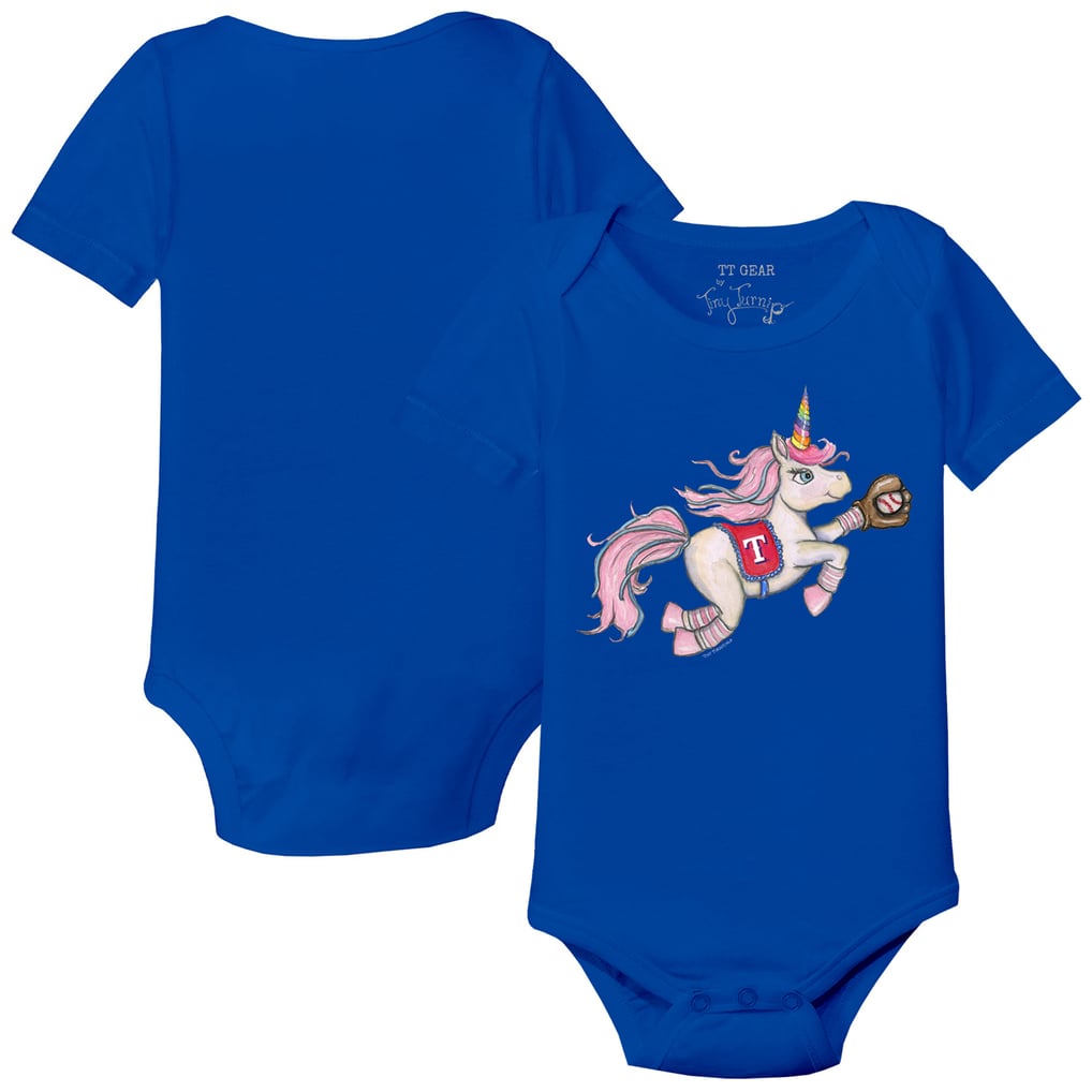Texas Rangers Tiny Turnip Infant Unicorn Bodysuit - Royal