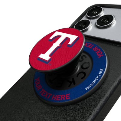 Texas Rangers Keyscaper Personalized PopSockets Magnetic Phone Grip & Stand