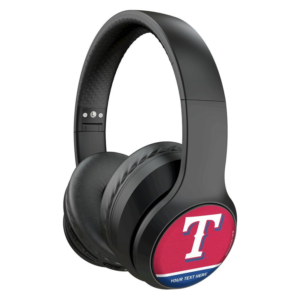 Texas Rangers Keyscaper Personalized Solid Wireless Bluetooth Headphones With Case