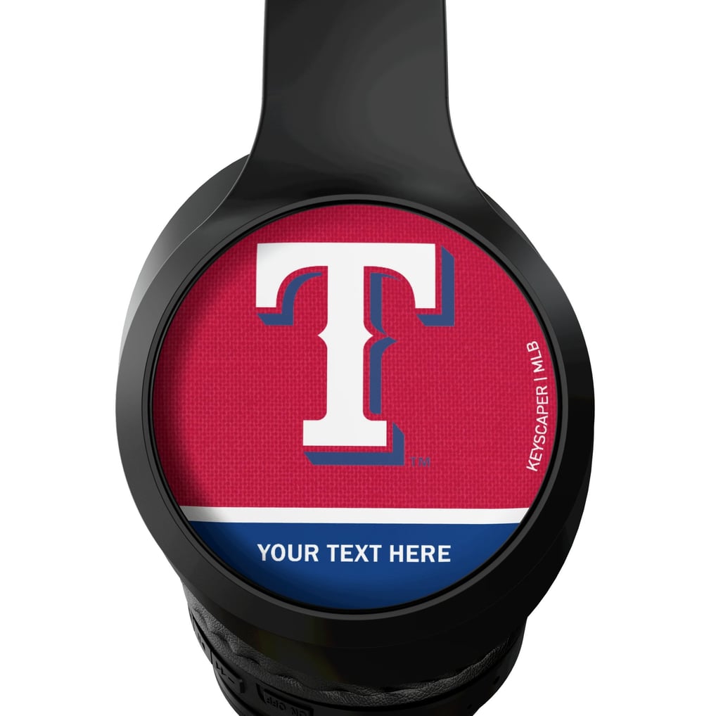 Texas Rangers Keyscaper Personalized Solid Wireless Bluetooth Headphones With Case