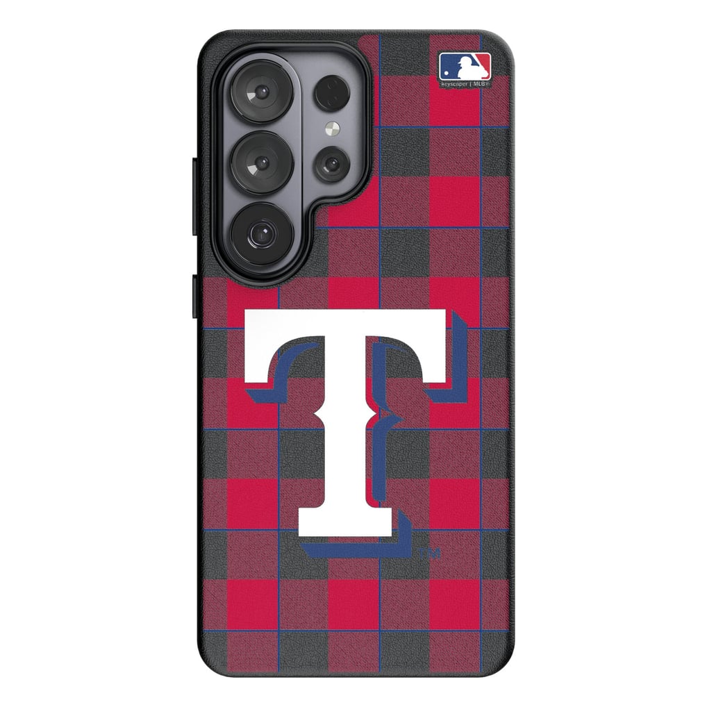 Texas Rangers Keyscaper Plaid Galaxy Magnetic Bump Case