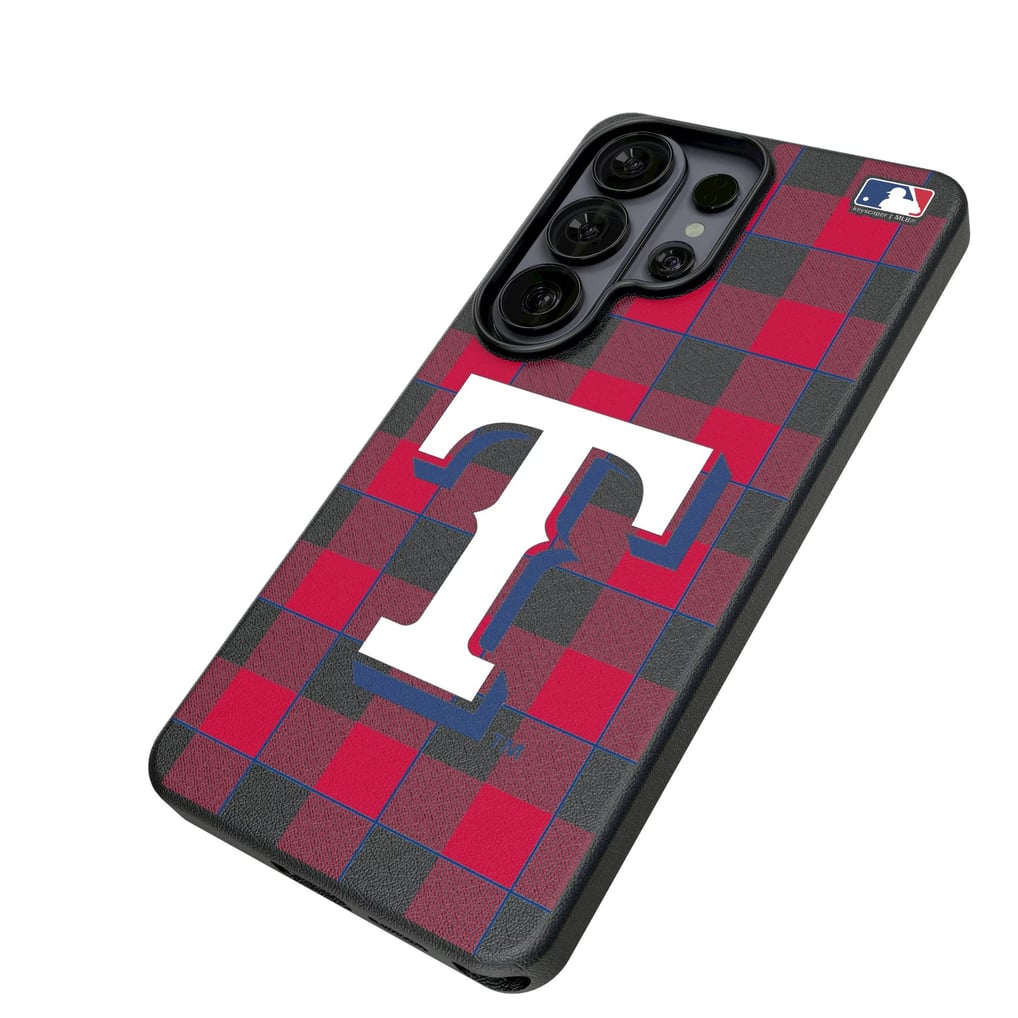 Texas Rangers Keyscaper Plaid Galaxy Magnetic Bump Case
