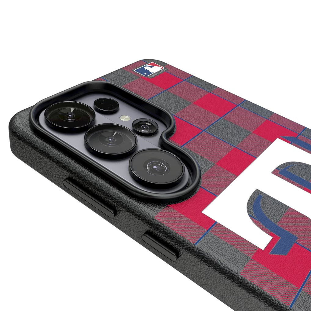 Texas Rangers Keyscaper Plaid Galaxy Magnetic Bump Case