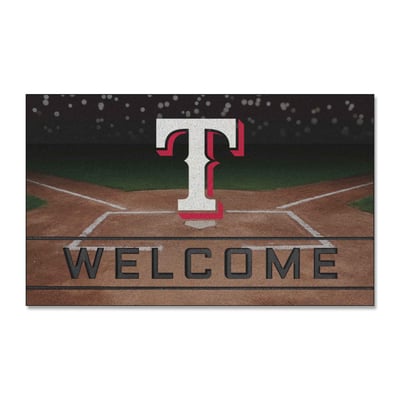 Texas Rangers Logo Brands 18" x 30" Crumb Rubber Door Mat