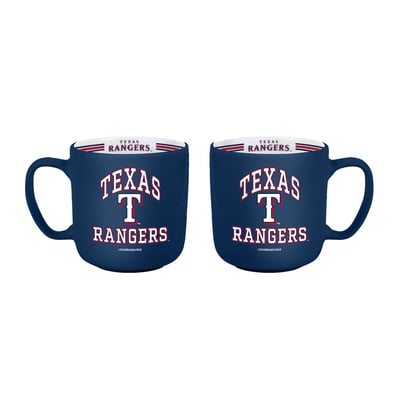 Texas Rangers Logo Brands Two-Piece 15oz. Stripe Mug Set