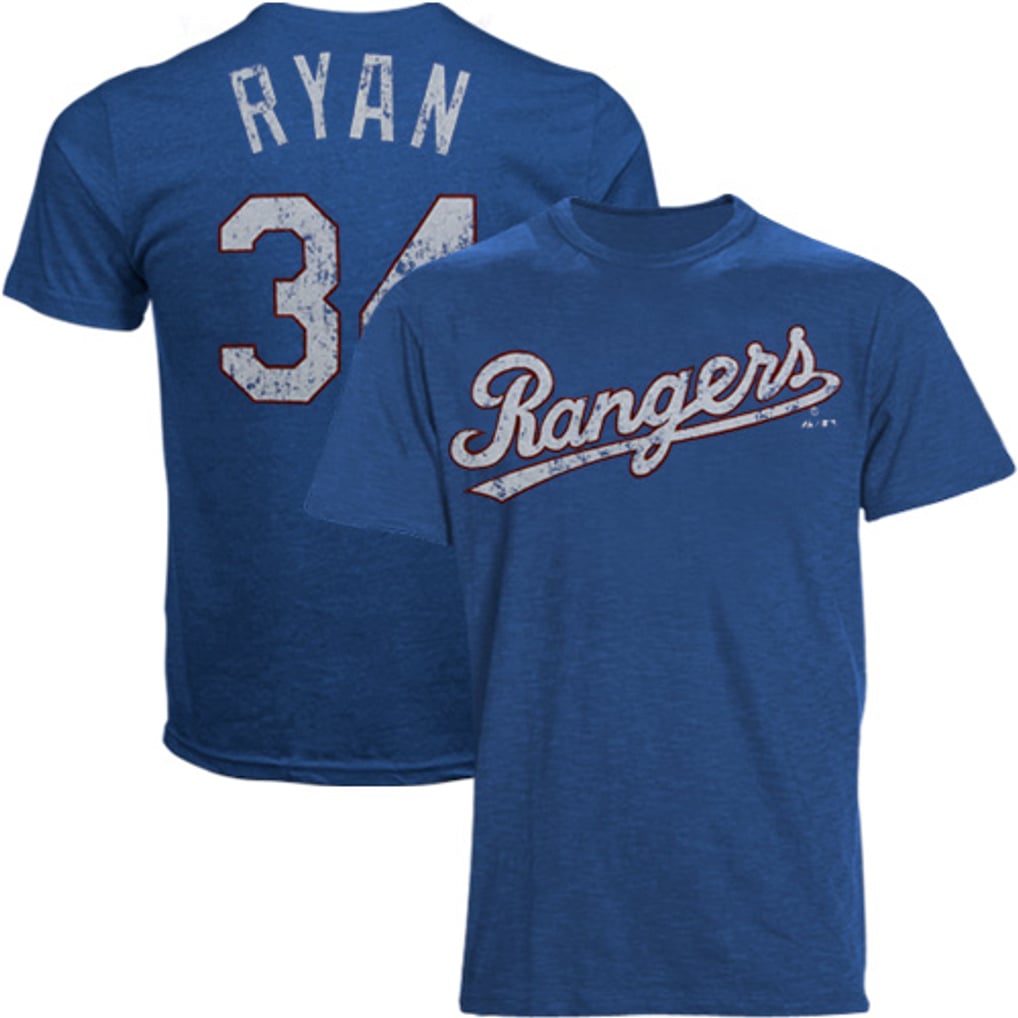 Majestic Threads Nolan Ryan Texas Rangers #34 Cooperstown Premium Tri ...