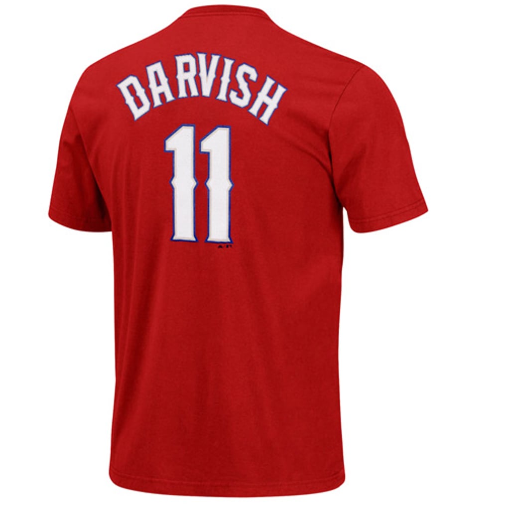Majestic Yu Darvish Texas Rangers Player T-Shirt - Red
