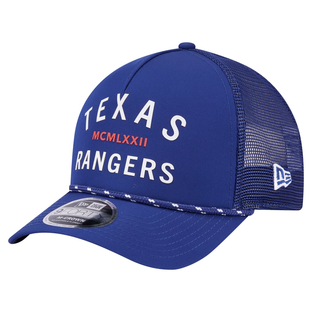 Men's Texas Rangers New Era Royal Minimalist 9FORTY A-Frame Adjustable Hat