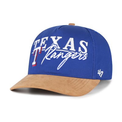 Texas Rangers '47 Scribe Line Hitch Adjustable Hat - Royal/Light Brown