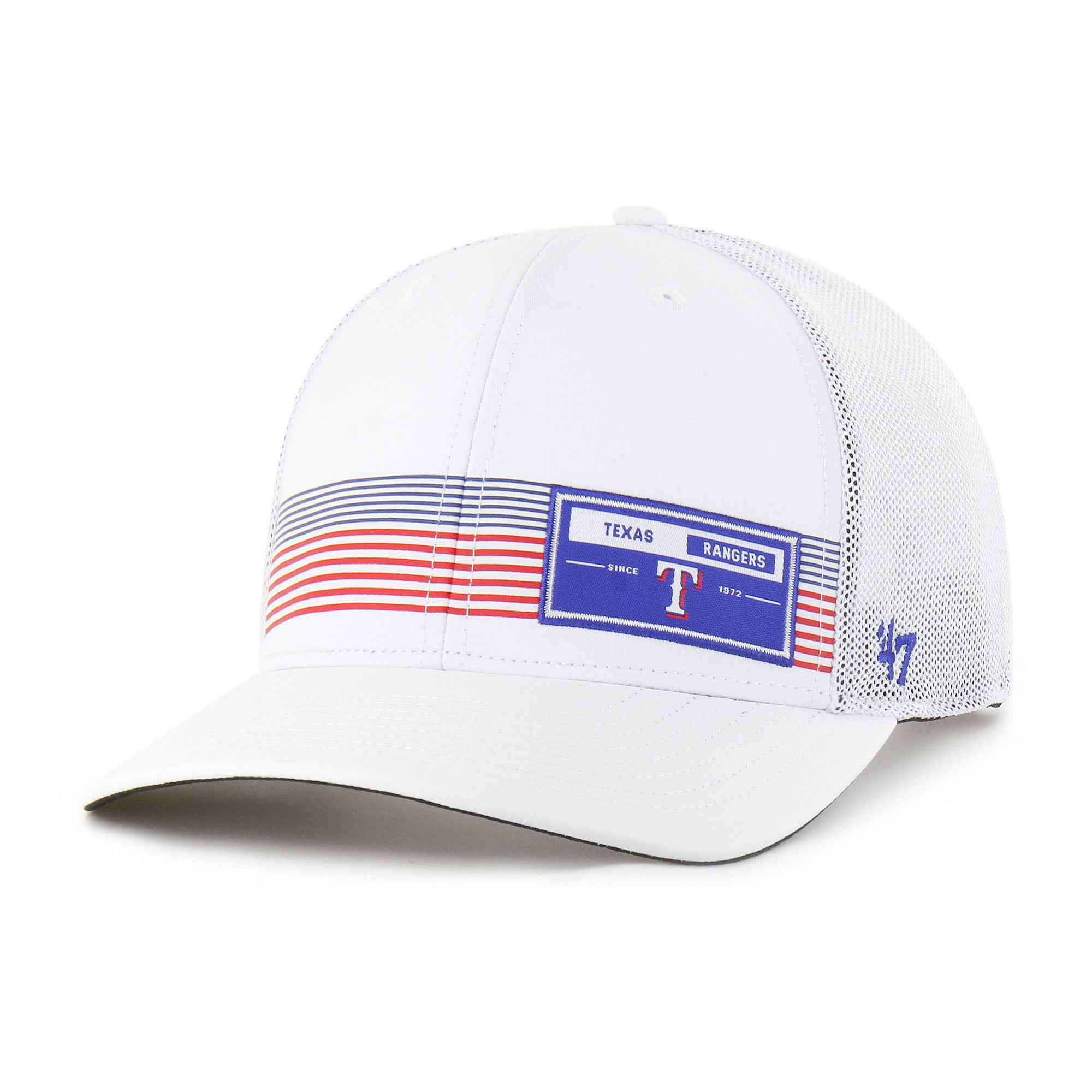 Men's Texas Rangers '47 White Rangefinder brrr Trucker Adjustable Hat