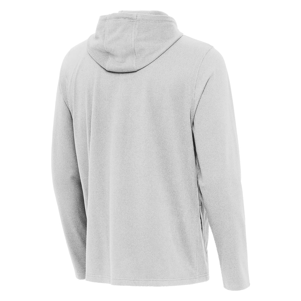 Texas Rangers Antigua Connected Quarter-Zip Pullover Hoodie - Gray