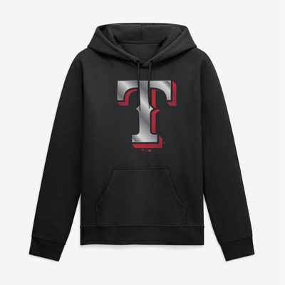 Texas Rangers Big & Tall Forged Mascot Hoodie - Black
