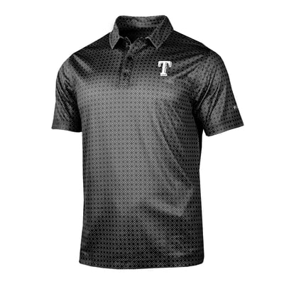 Texas Rangers Columbia Dusk Diamond Polo - Black