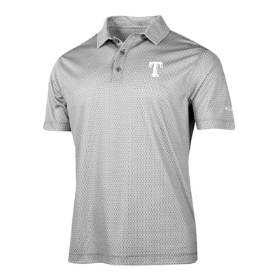 Texas Rangers Columbia Crosscurrent Polo - Gray