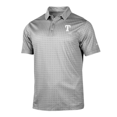 Texas Rangers Columbia Dusk Diamond Polo - Gray