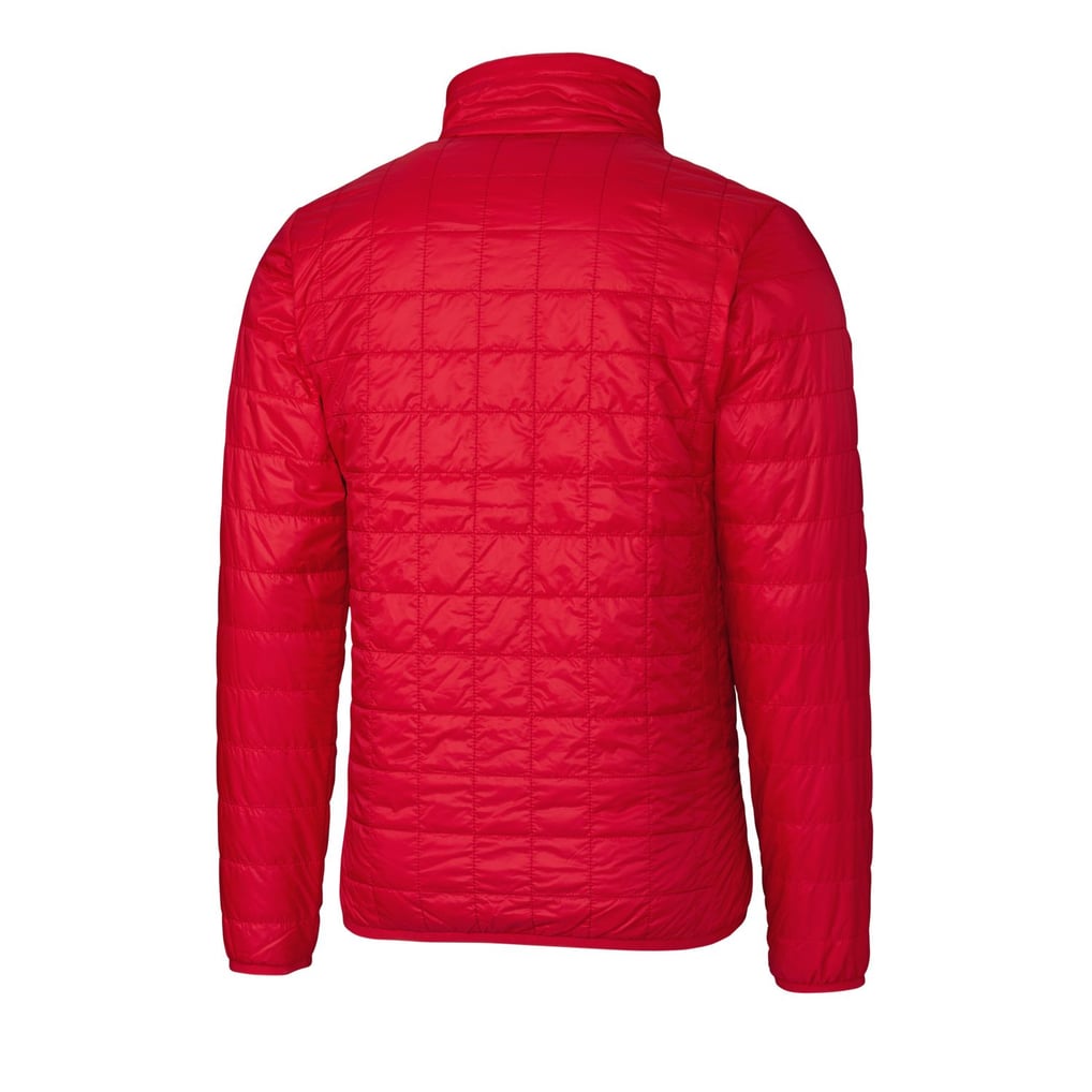 Men's Texas Rangers Cutter & Buck Red Rainier Eco Insulated Full-Zip ...
