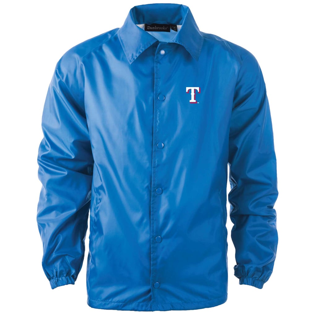  Texas Rangers Dunbrooke Coach's Raglan Full-Snap Windbreaker Jacket - Royal