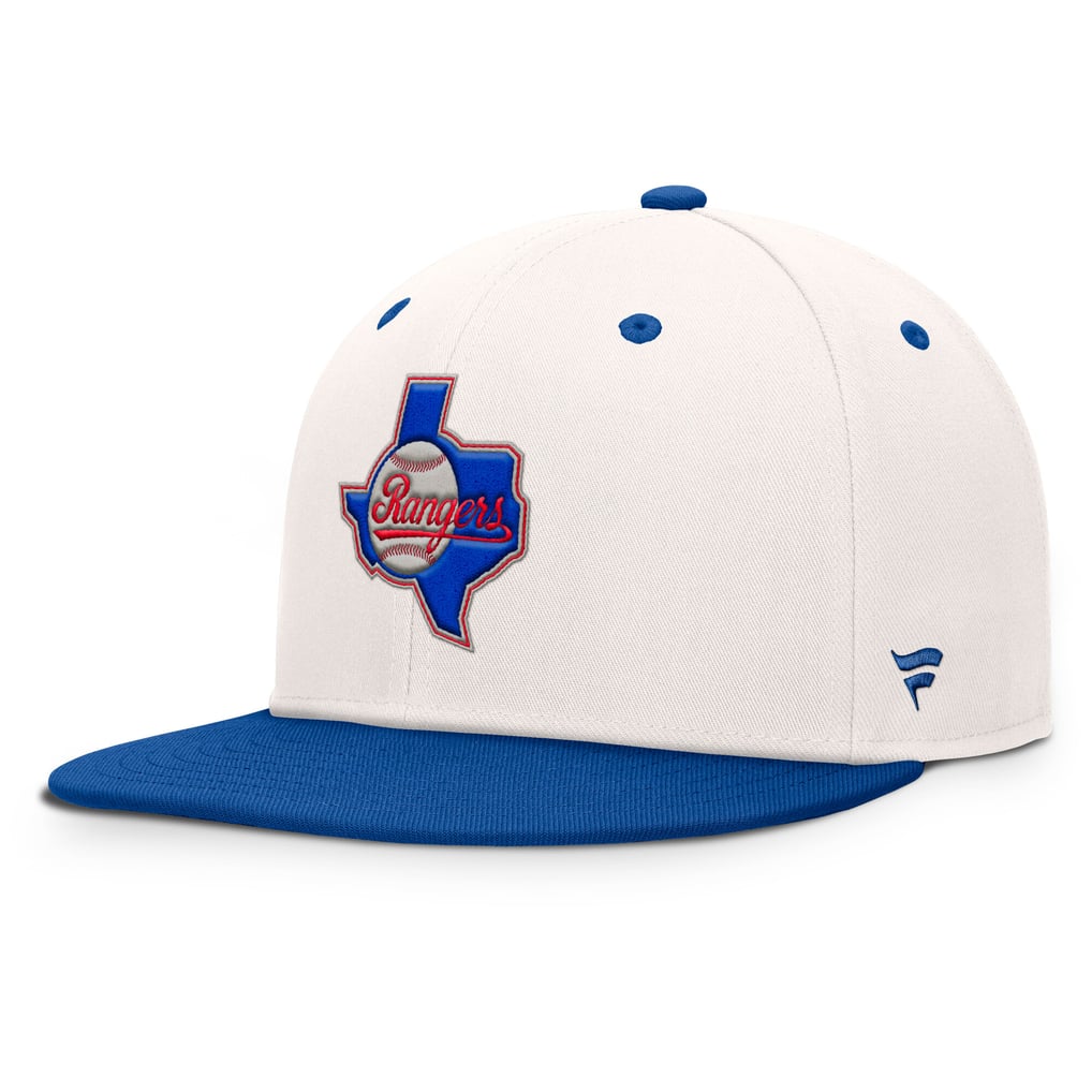 Men's Texas Rangers Fanatics Cream/Royal Unit Fitted Hat