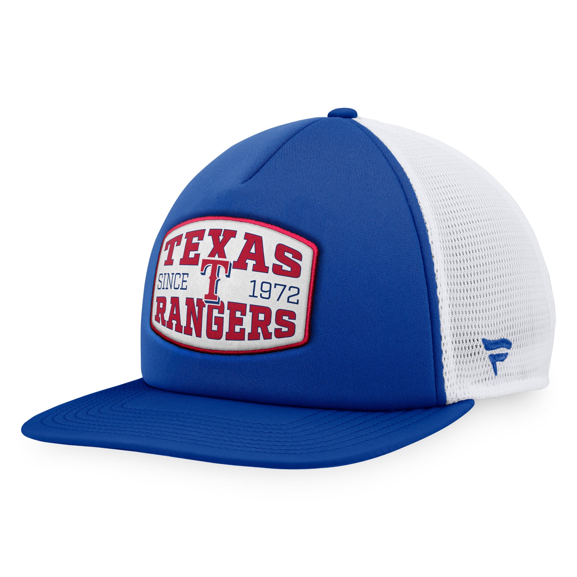 Men's Texas Rangers Fanatics Royal Foam Front Patch Trucker Snapback Hat