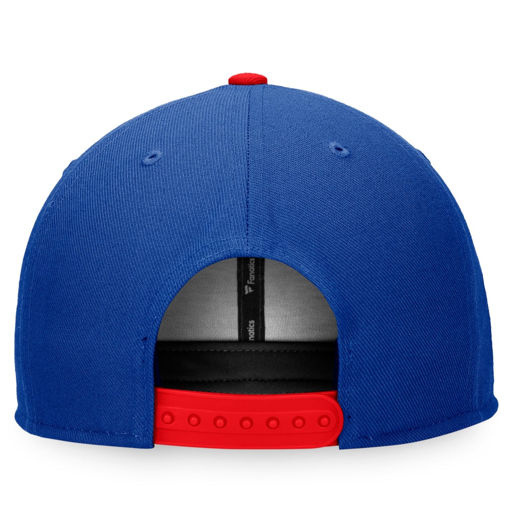 Men's Texas Rangers Fanatics Royal Iconic Old English Snapback Hat