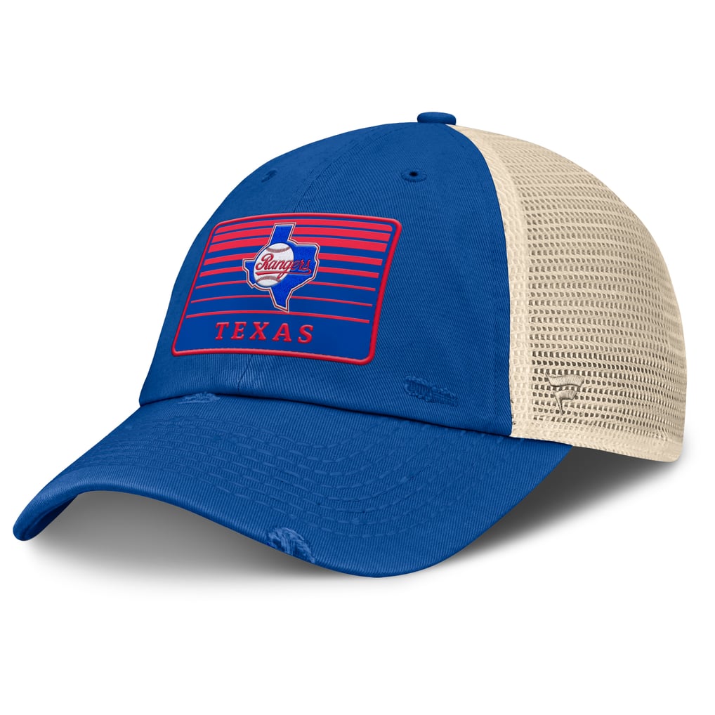 Men's Texas Rangers Fanatics Royal/Natural Cooperstown Collection ...