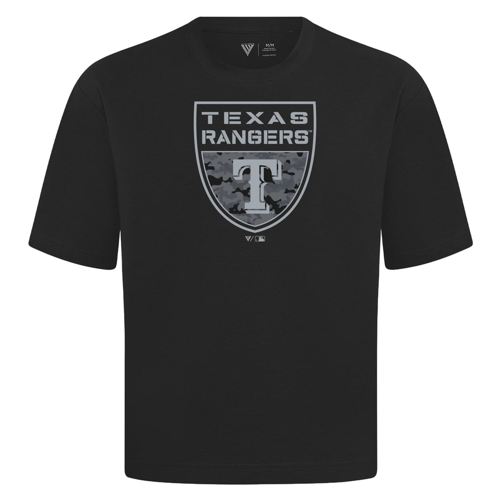 Men's Texas Rangers Levelwear Black Oversized Luxe Signature Knit ...