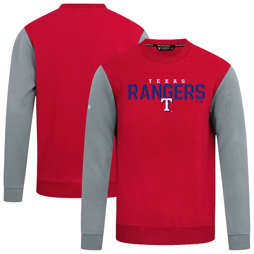 Texas Rangers Levelwear Throwback Ultimate Carve Sweatshirt - Red
