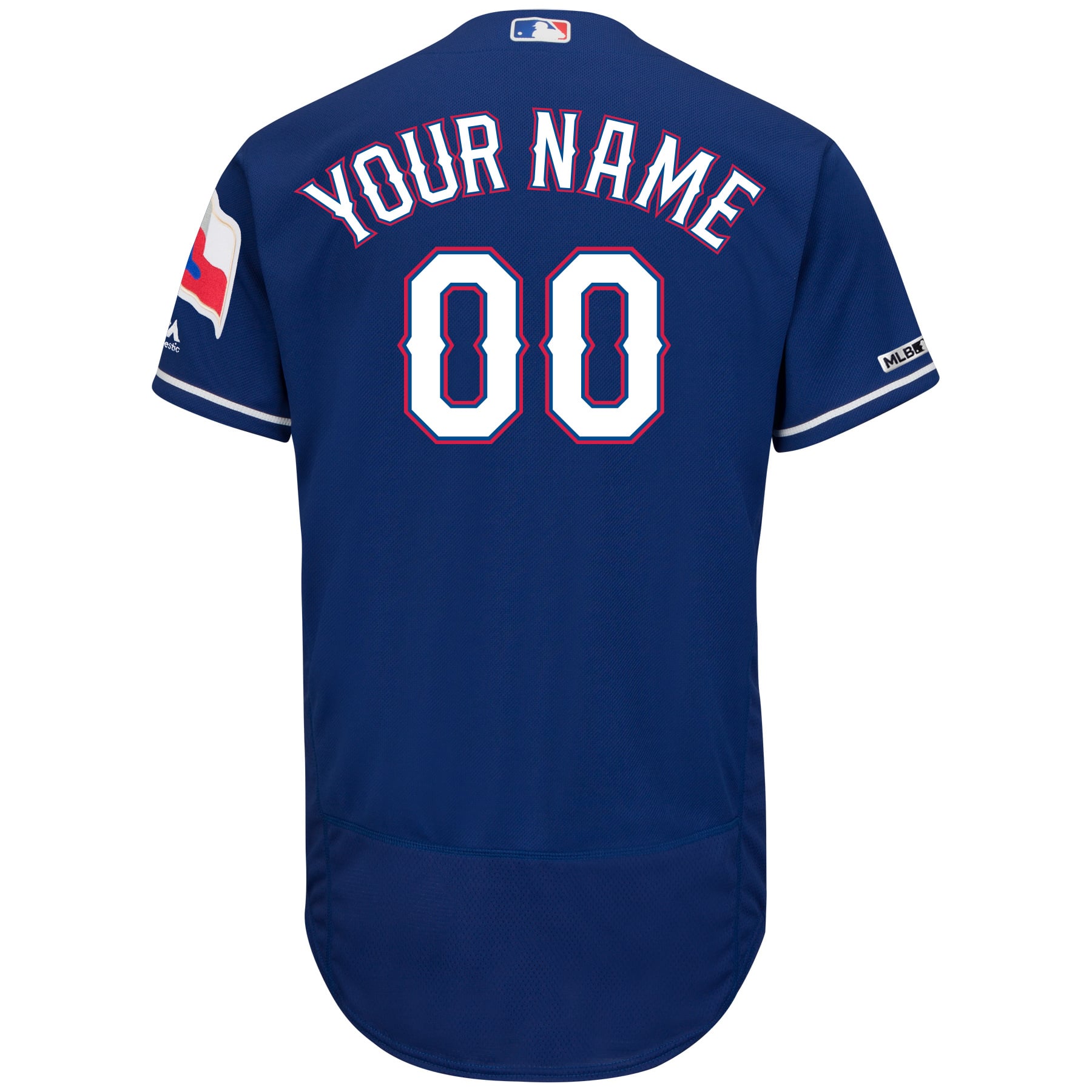 Men's Texas Rangers Majestic Alternate Royal Flex Base Authentic