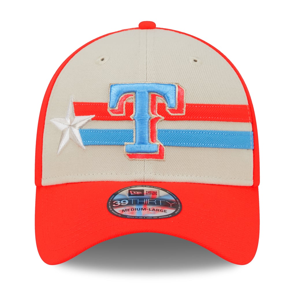 Men's Texas Rangers New Era Cream 2024 MLB All-Star Game 39THIRTY Flex Hat