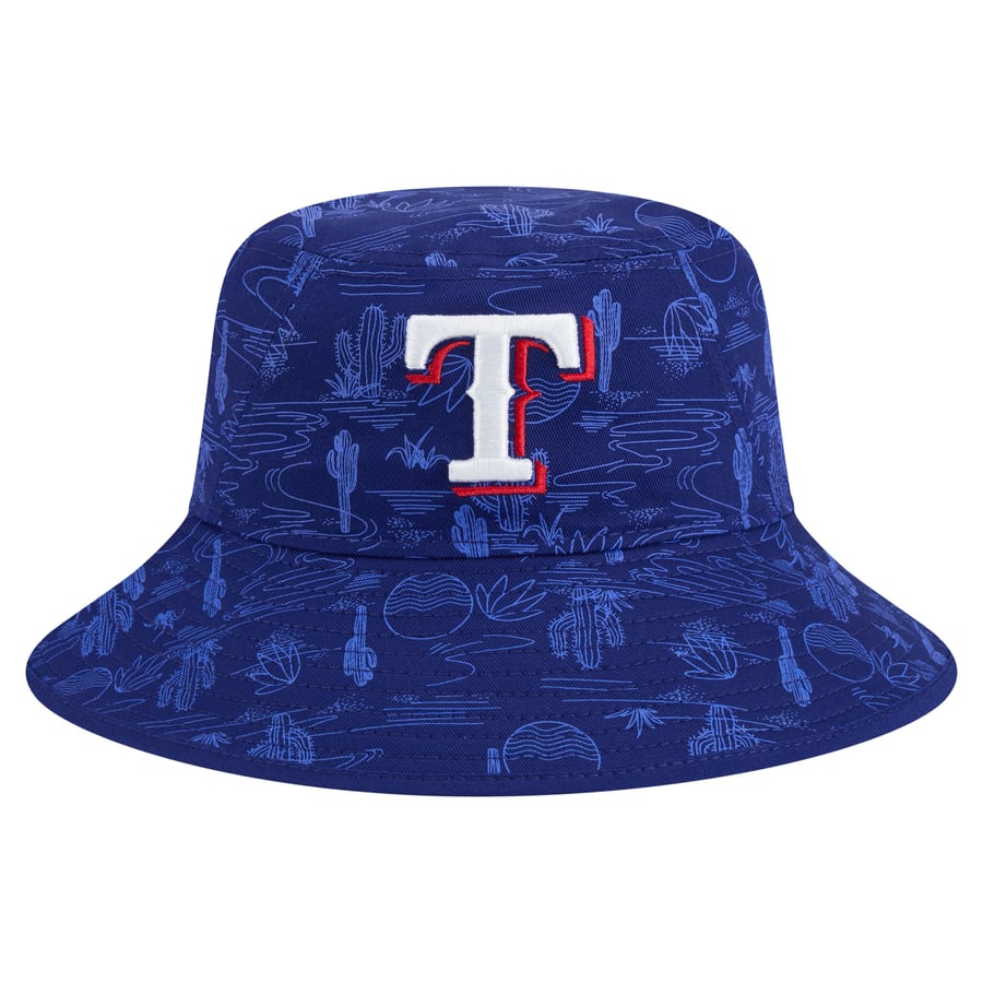 Spring Training Cap Texas Rangers Men's Texas Rangers New Era Dark Blue 2025 Spring Training All Over ...